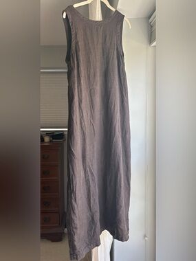 Sauths Linen Dress- Espresso